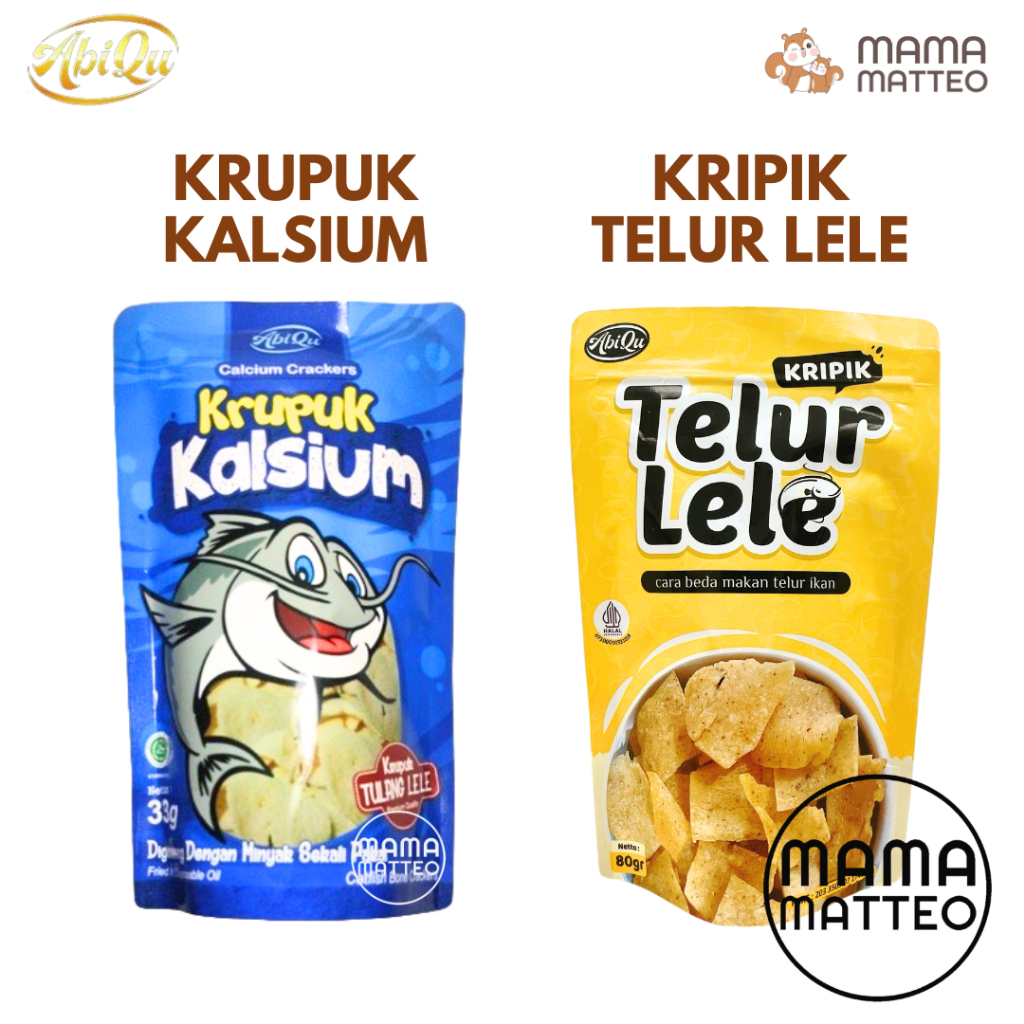 

ABIQU Krupuk Kalsium Kripik Telur Lele / Kerupuk Keripik Cemilan Makanan Sehat Anak / BANDUNG