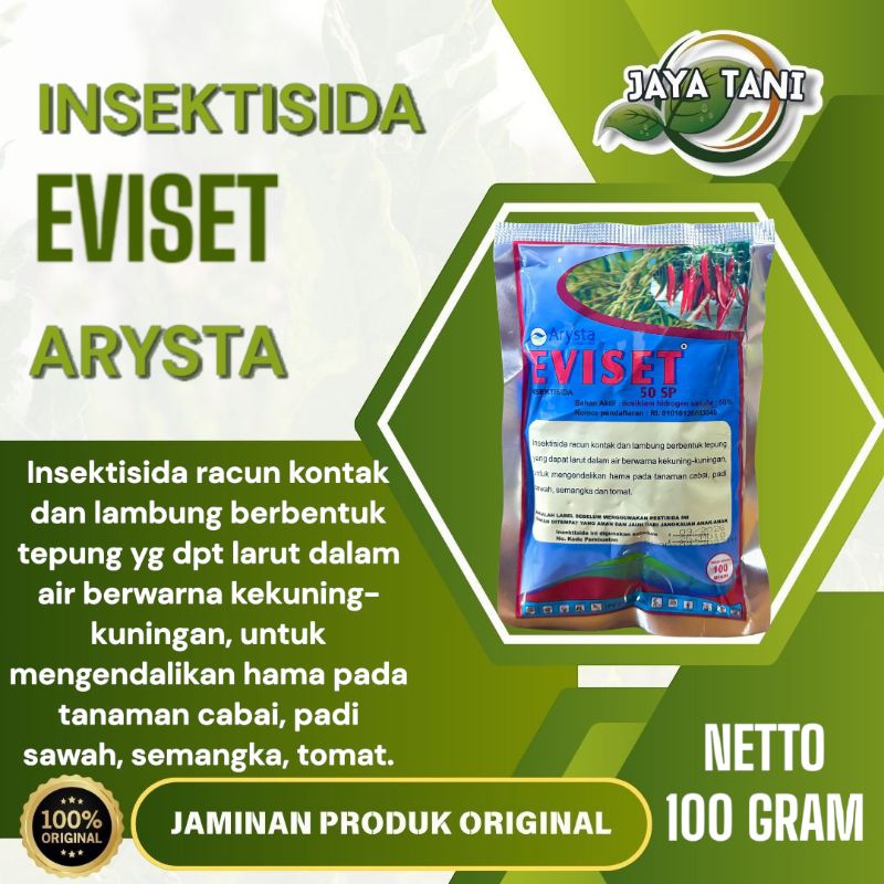 Insektisida EVISET 50SP 100gram - Pengendali hama pada tanaman