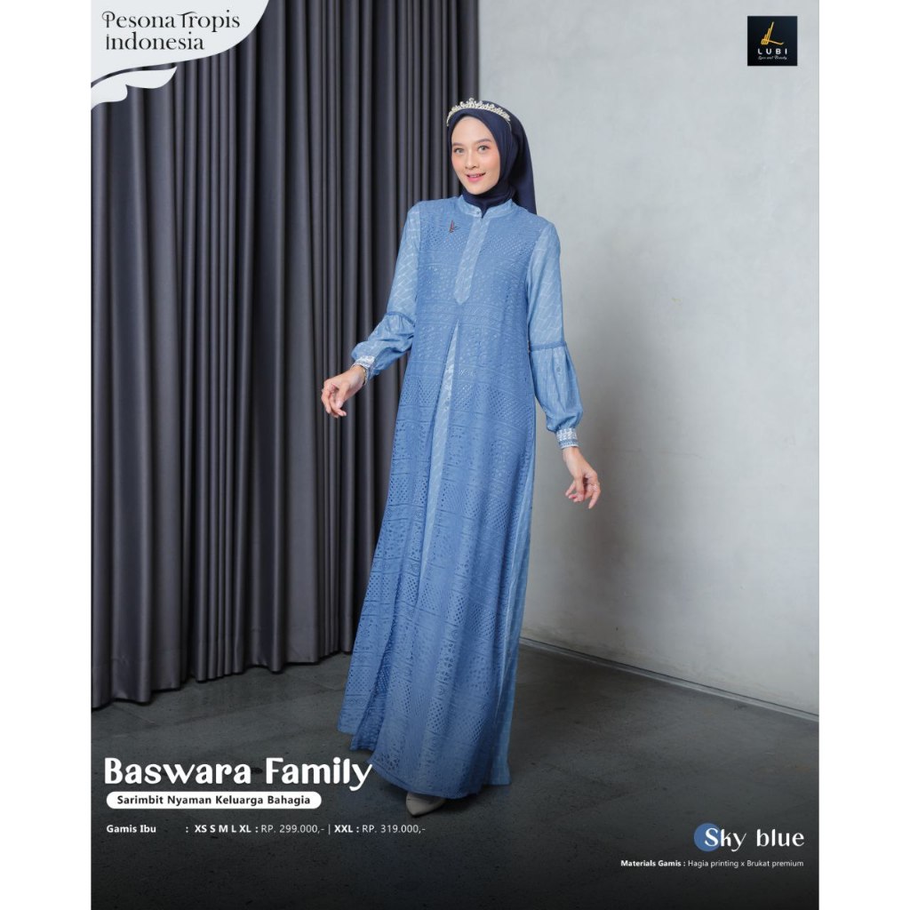 BASWARA GAMIS SKY BLUE