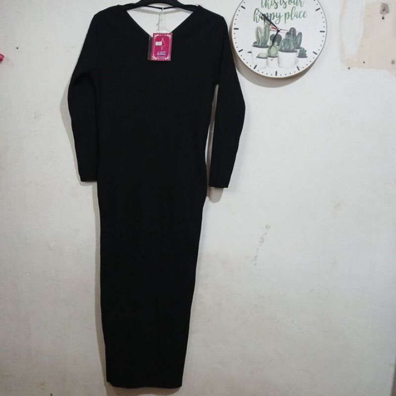 NEW  Gaun panjang plisket