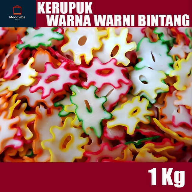 

Kerupuk Warna Warni Bintang 1Kg