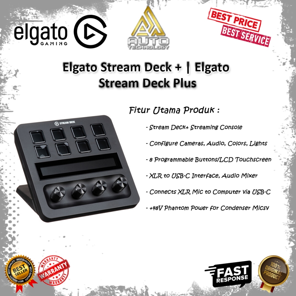 Elgato Stream Deck + | Elgato Stream Deck Plus - Garansi Resmi