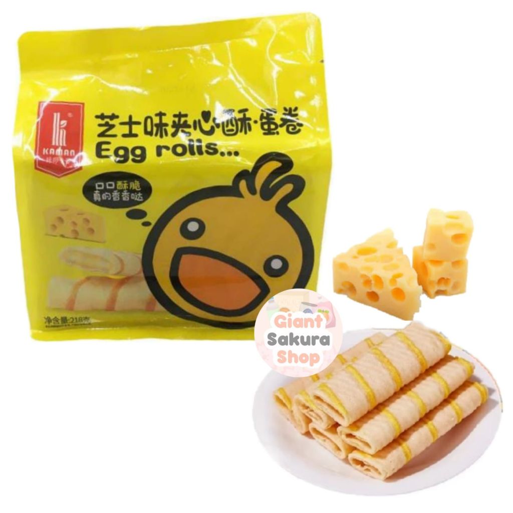 

Kaman Crepes Cheese Flavor / cemilan impor / snack / crepes