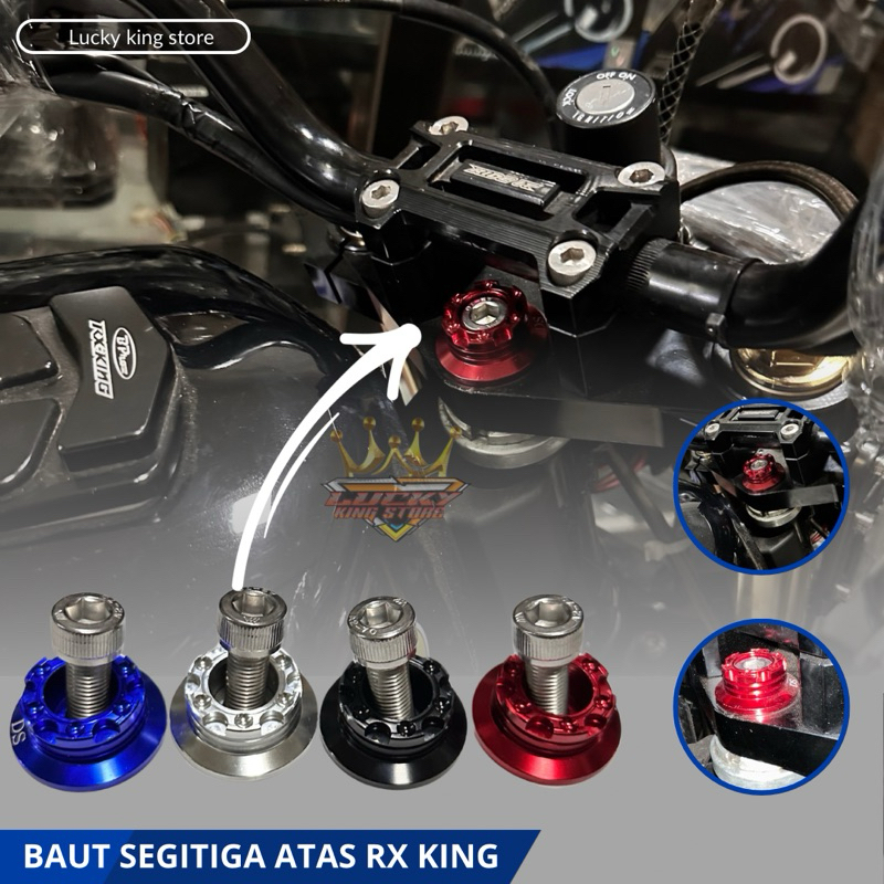 Baut segitiga atas rx king cnc stenlis
