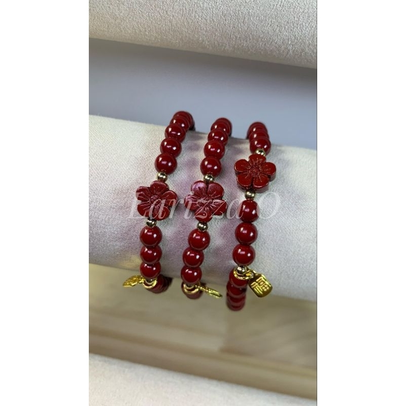 Cinnabar Bracelet (Floral)