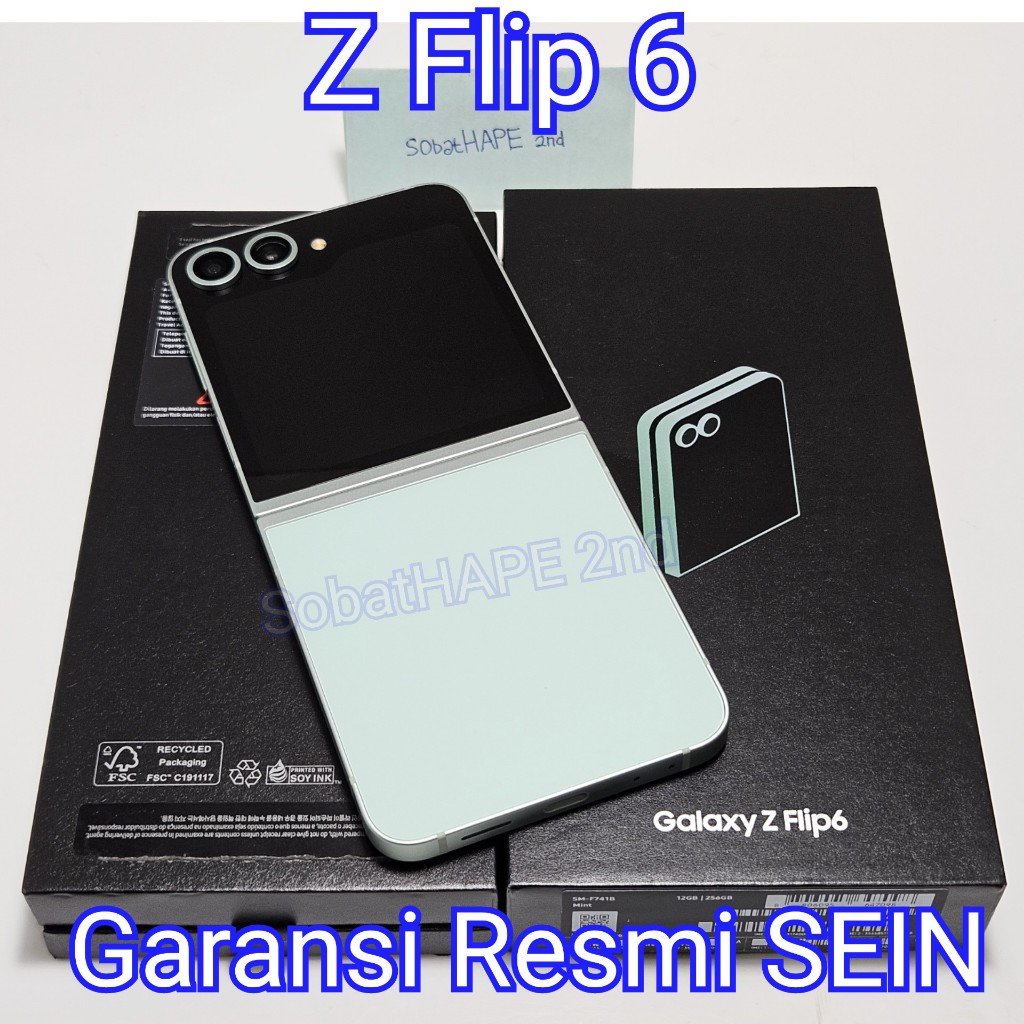 HP Samsung Z Flip 6 256GB 512GB Resmi SEIN 2nd Fullset ZFlip 6 Zflip6 Bekas Mulus
