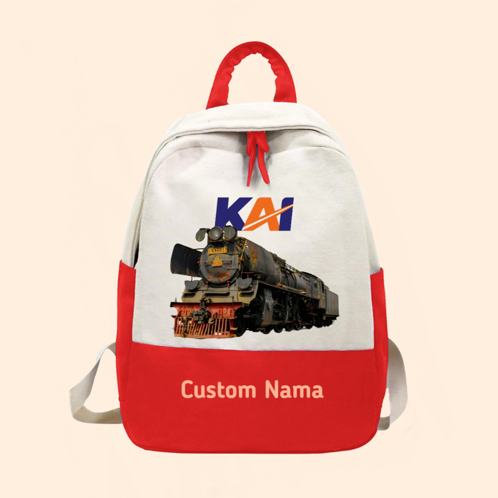 Tas anak kereta api indonesia kereta lokomotif free cetak nama