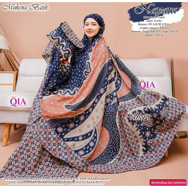 [QIA COLLECTION] MUKENA BATIK NAYARA BEST SELLER BY QIA COLLECTION MUKENA BATIK KEKINIAN MUKENA TERB