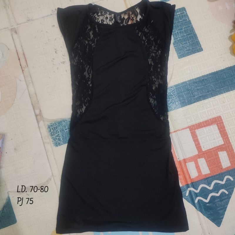 preloved mini dress wanita sexy transparan