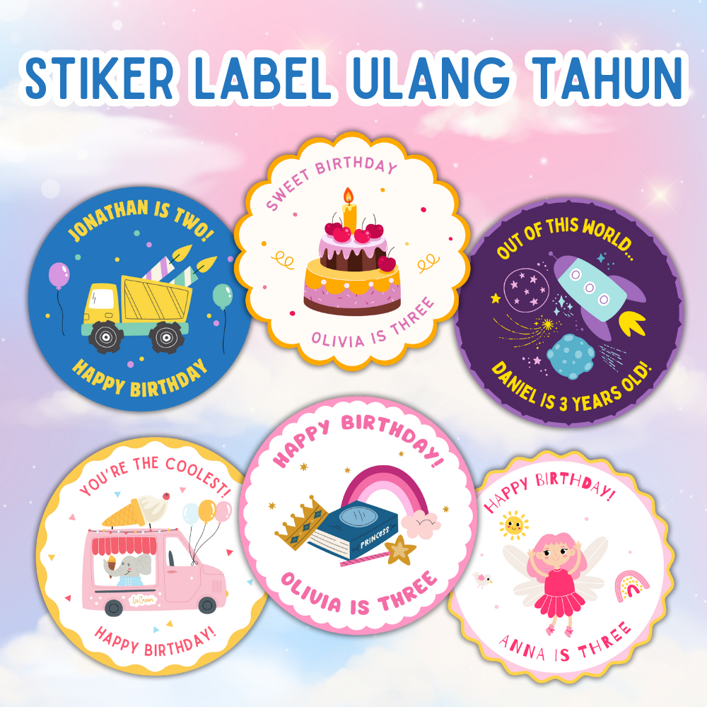 

STIKER LABEL VYNIL WATERPROOF UNTUK SOUVENIR HAMPERS ULANG TAHUN ANAK