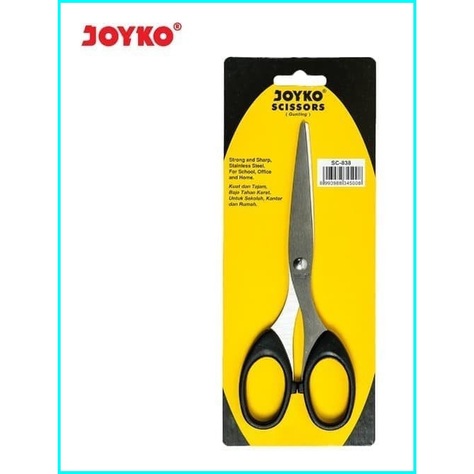 

(1 PCS) Gunting Tajam Joyko SC-838 Sedang Tanggung Hitam