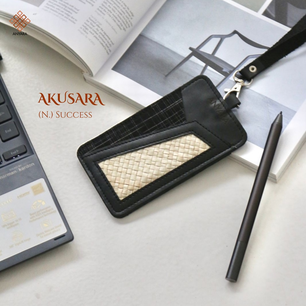 

ID Card Holder / Name Tag Lanyard Kulit - AKUSARA by ANYARA