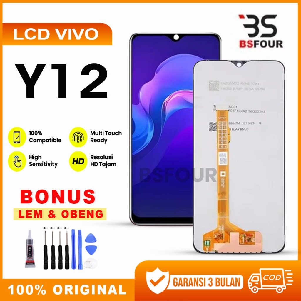 LCD VIVO Y12 FULLSET TOUCHSCREEN ORIGINAL