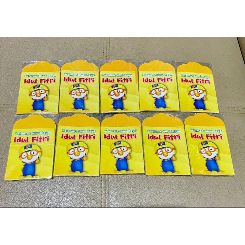 

Amplop Kecil THR Lebaran 2025 Motif KARTUN PORORO 1Pax 10 Lembar