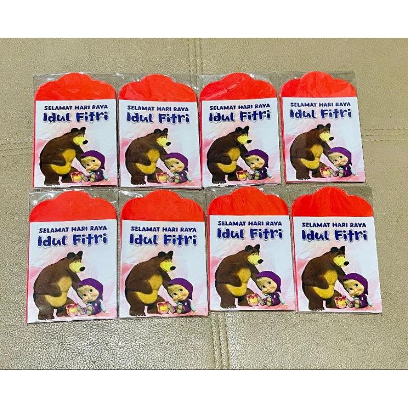 

Amplop Kecil THR Lebaran 2025 Motif KARTUN MARSHA AND THE BEAR 1 Pax 10 Lembar