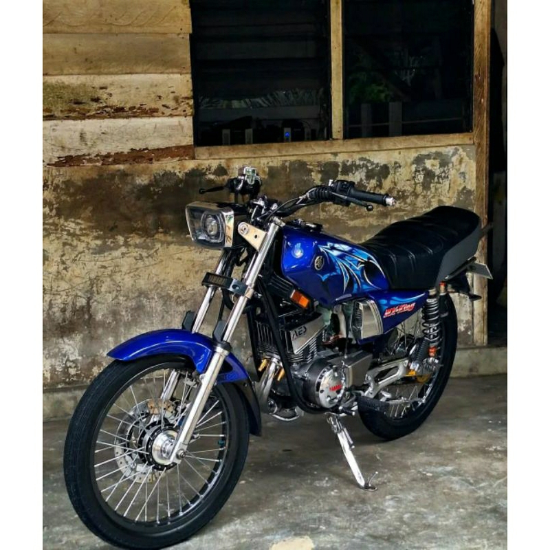 Striping Rx king Lis Sticker Standar Ori Yamaha Rx King 2006 Dragon merah biru Tosca