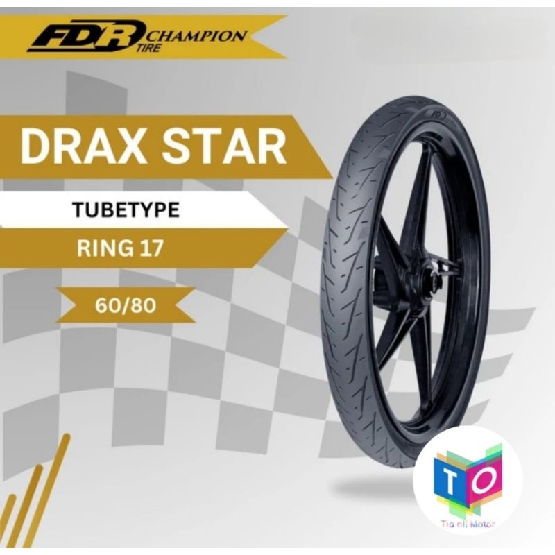 Fdr Drax Star 60/80-17 Tubetype (Non tubeles) Ban Fdr Draxstar Soft Compound