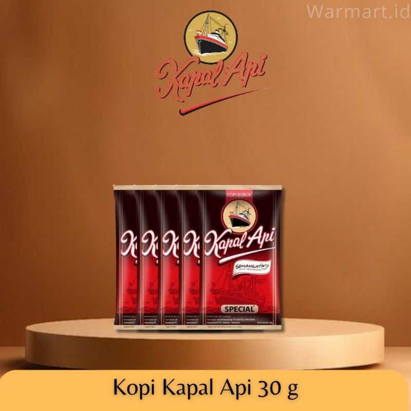 

Kopi Kemasan - Kopi Kapal Api 30 g ×5pcs