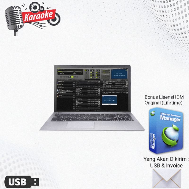 Software Karaoke + 5000 Song Karaoke + Bonus Lisensi IDM Original (Lifetime).
