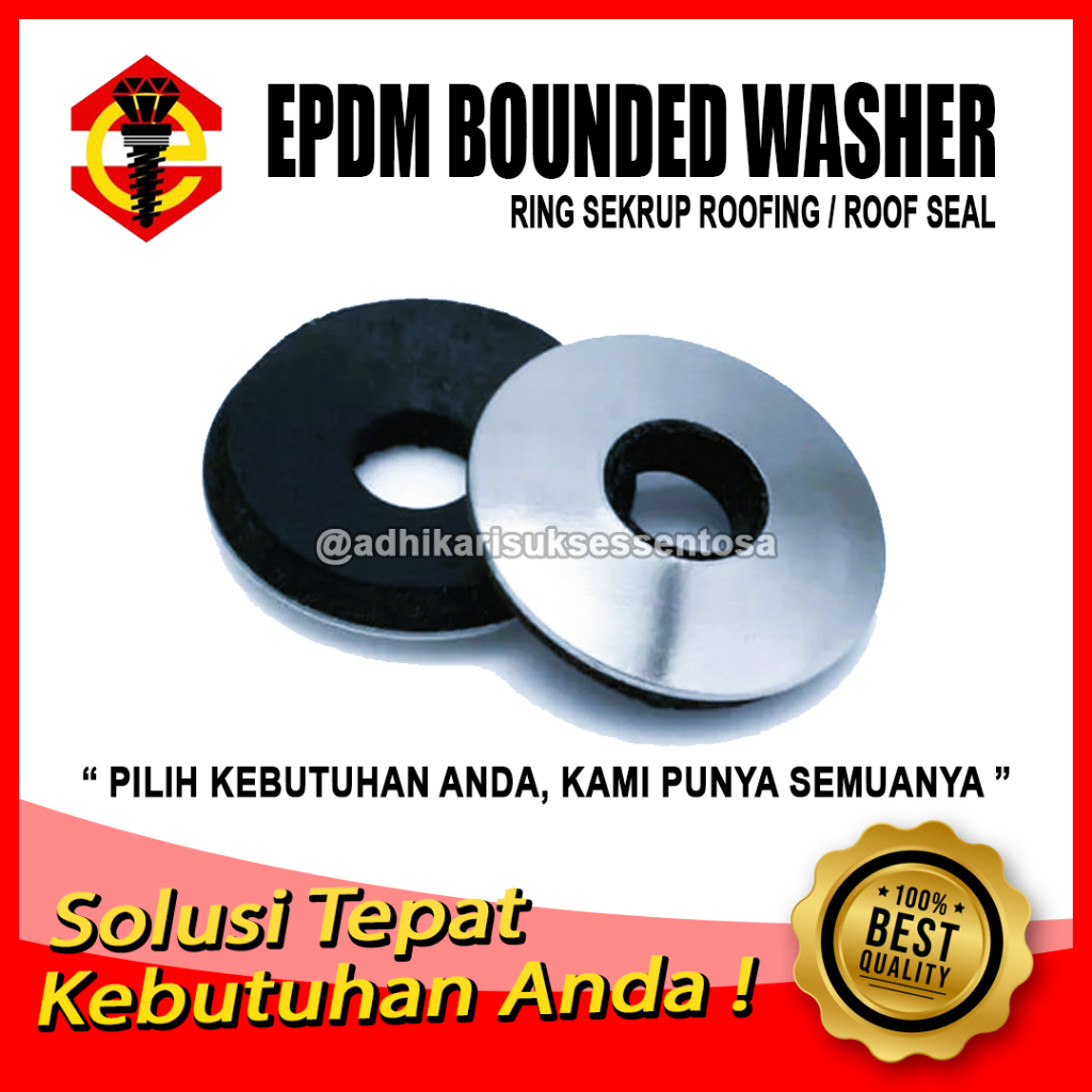 (1 DUS) Ring Sekrup Roofing / Roof Seal / EPDM Bounded Washer High Quality