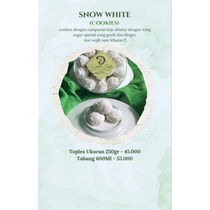 

kue lebaran snow white