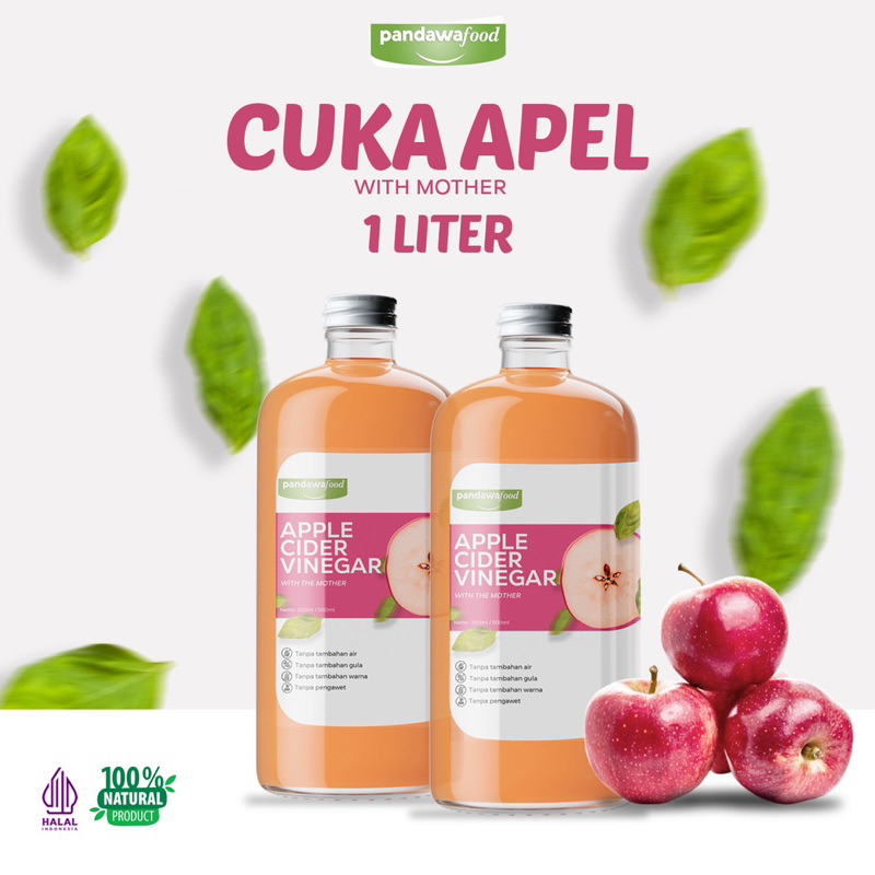 

Pandawafood - Cuka Apel Organik Premium 1000ml / Apple Cider Vinegar 1 Liter