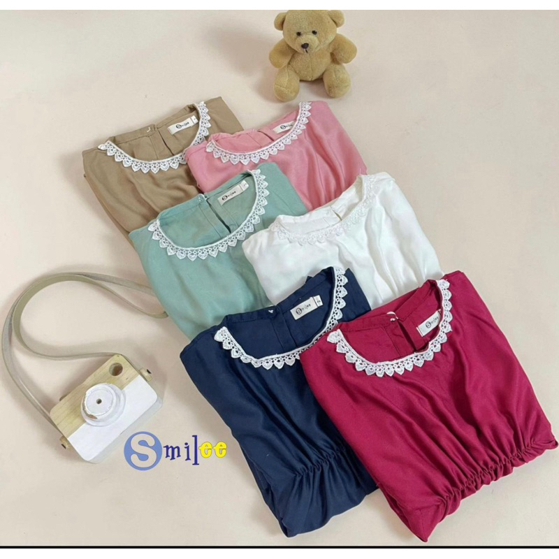 Dress Kaftan Anak / Baju Muslim Anak Perempuan / Baju Lebaran Anak 2-10 Tahun / Kaftan Rayon Premium