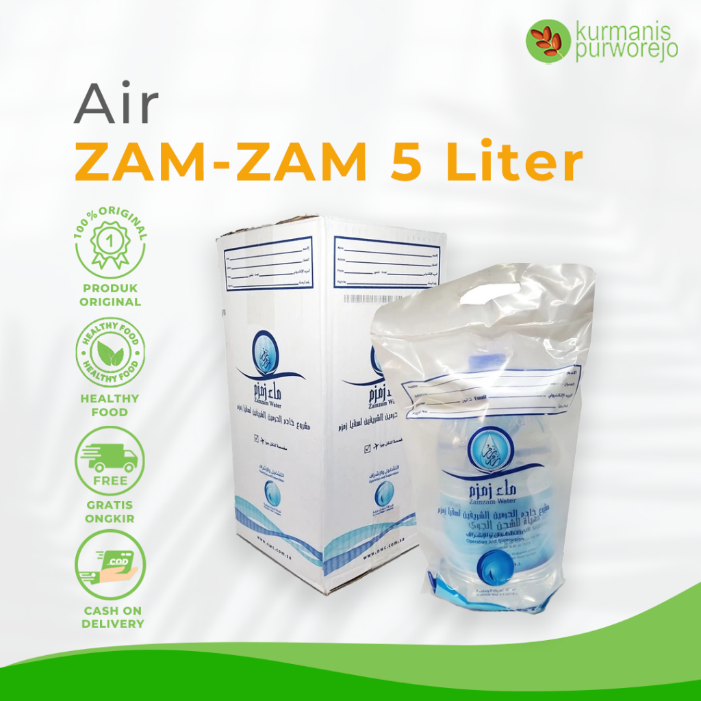 

Air Zam Zam 5 liter Galon Asli Original 100% Saudi Tanpa Campuran Oleh Oleh Haji Umroh