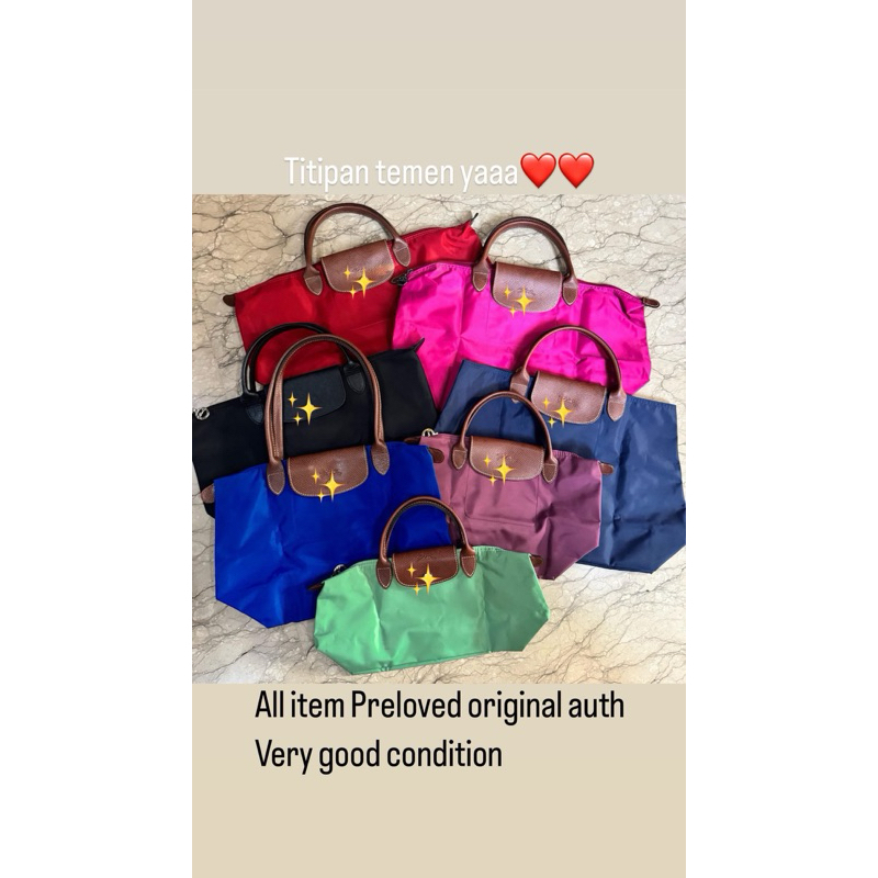 Preloved longchamp original authentic