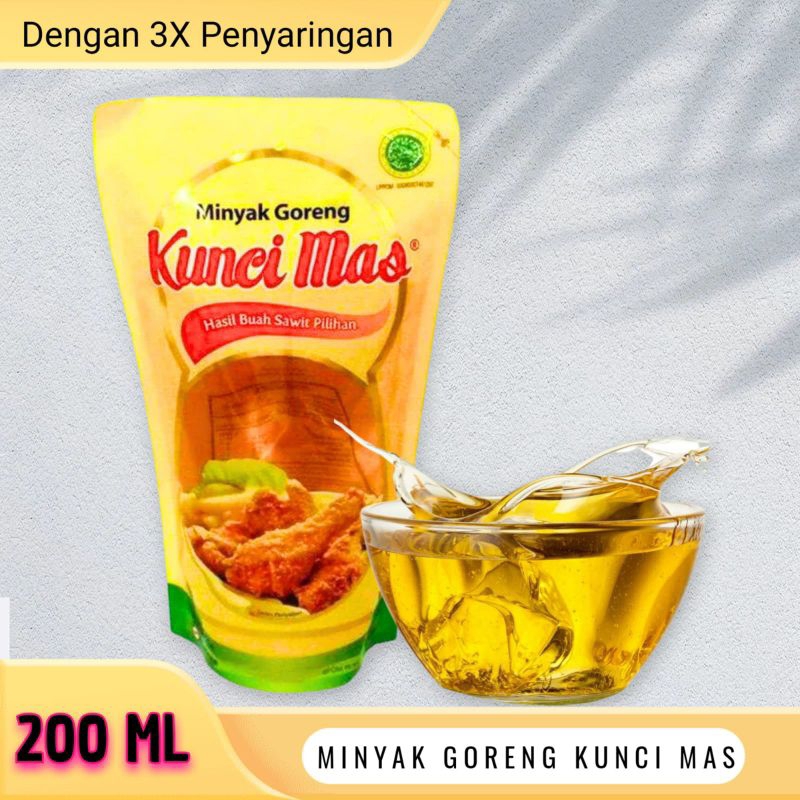 

Minyak Goreng Kunci Mas 200ml / Minyak Goreng 200ml / Kunci Mas 200ml