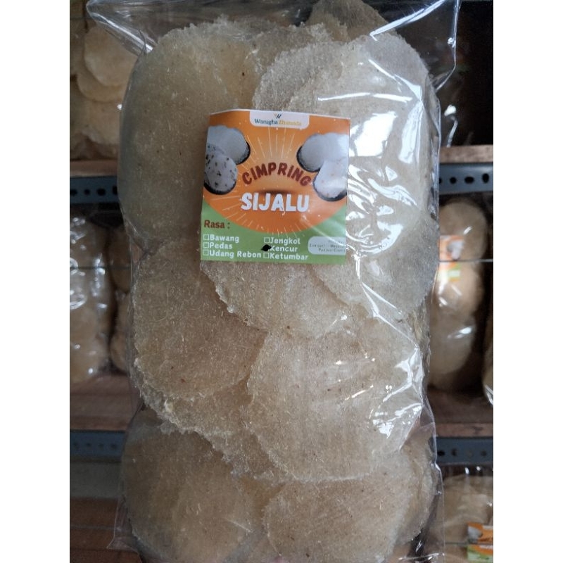 

Cimpring SiJalu/Opak/Kicimpring/Kerupuk Rasa Kencur 500 gr