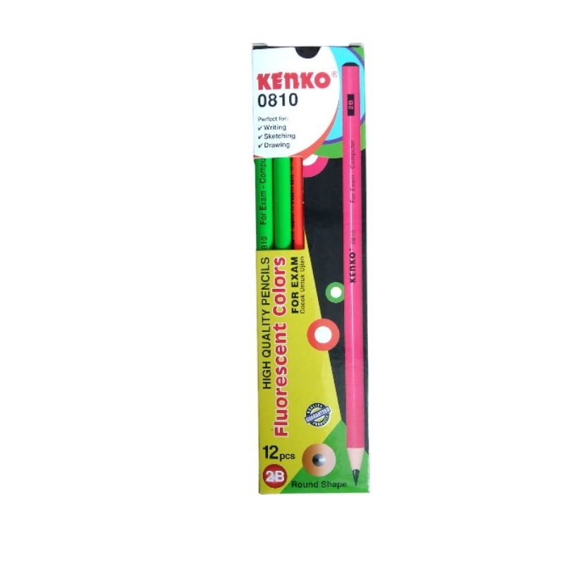 

KENKO PENSIL 2B 0810 FLOURESCENT – PENSIL SERUT
