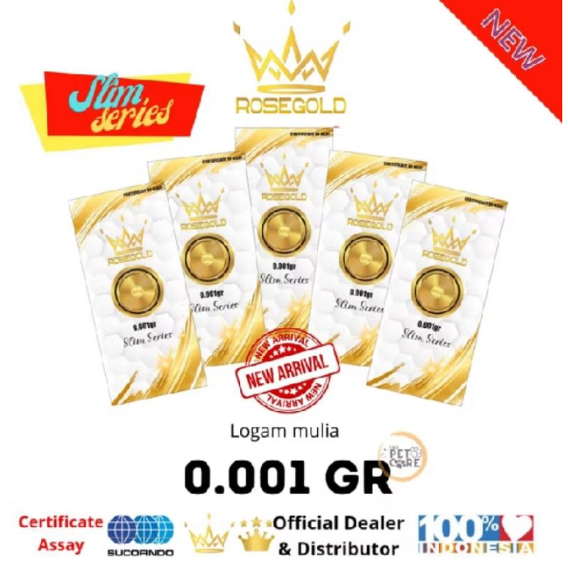 Emas Mini Rose Gold 0,001 gram