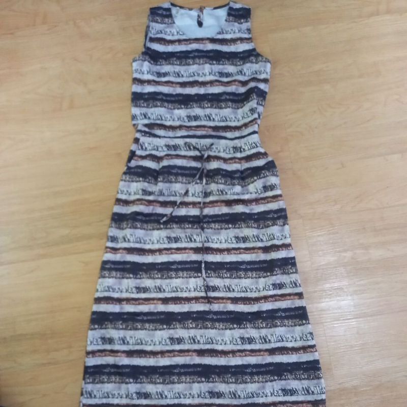 long dress / dress panjang tanpa lengan preloved
