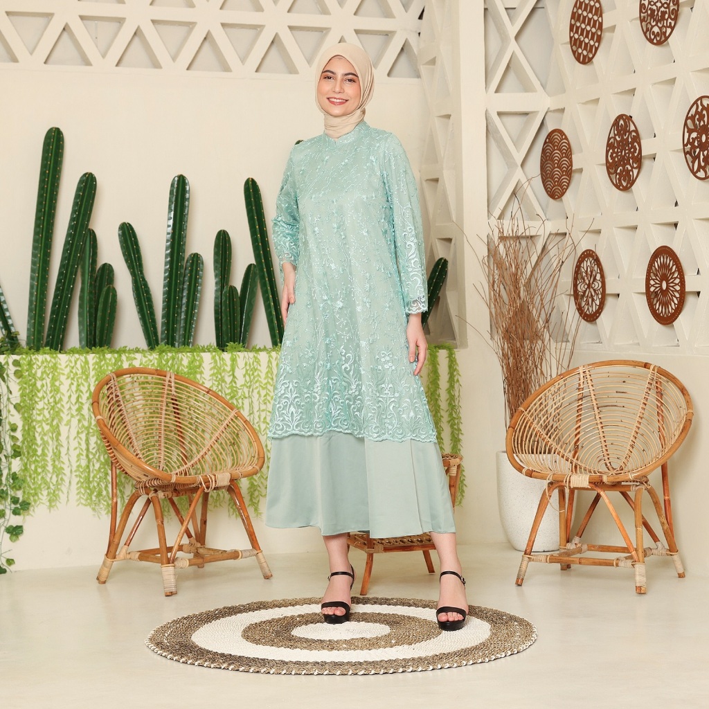 Lyne Halim Gamis Brukat Kurung, 8115.