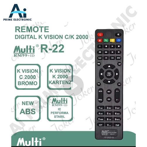 REMOTE MULTI R-22 Remote Digital K Vision C/K 2000 Kartenz Bromo New ABS