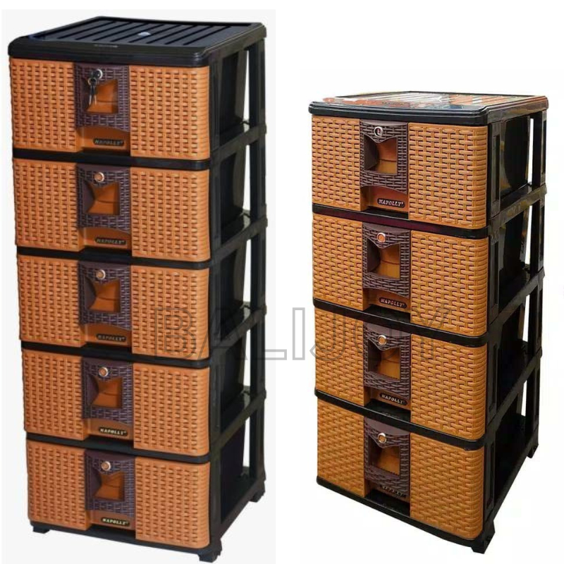 LEMARI SUSUN LACI SLOROKAN - LEMARI NAPOLLY TARIK / Lemari Plastik Model Laci Susun - LEMARI PLASTIK