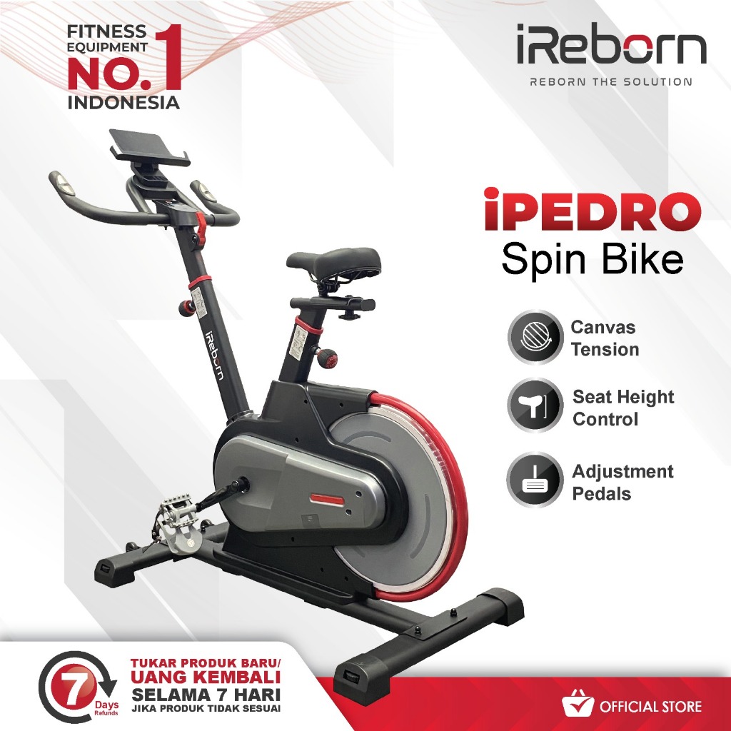 iReborn - Alat Fitness Sepeda Statis Spin Bike NEW iPedro (Official Shop)