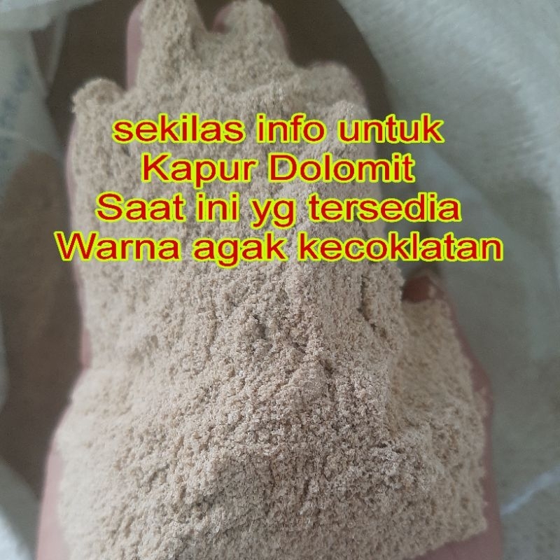 Per 1 kg Kapur Dolomit Pupuk Dolomit - Kapur untuk Pertanian Perikanan