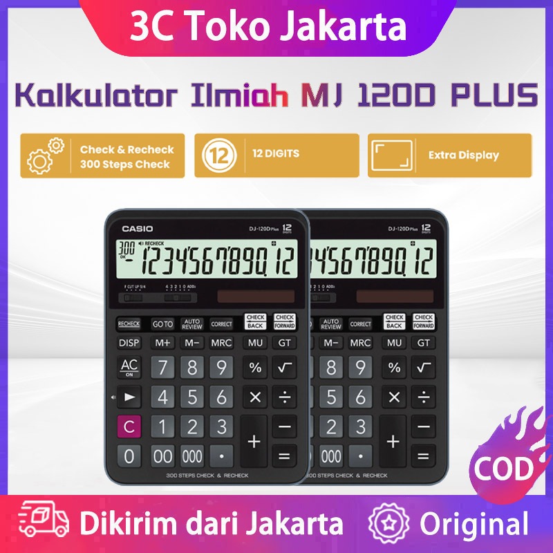 

KALKULATOR MEJA ORIGINAL CASIO MJ120D PLUS - Check & Correct Calculator Desktop
