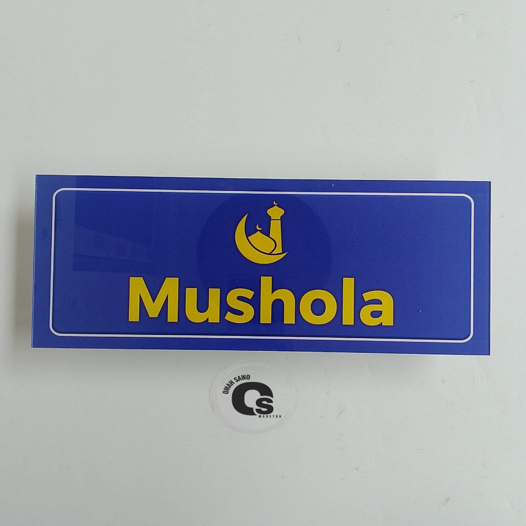

Akrilik Mushola - Tempat Ibadah - Masjid - Nama Ruang