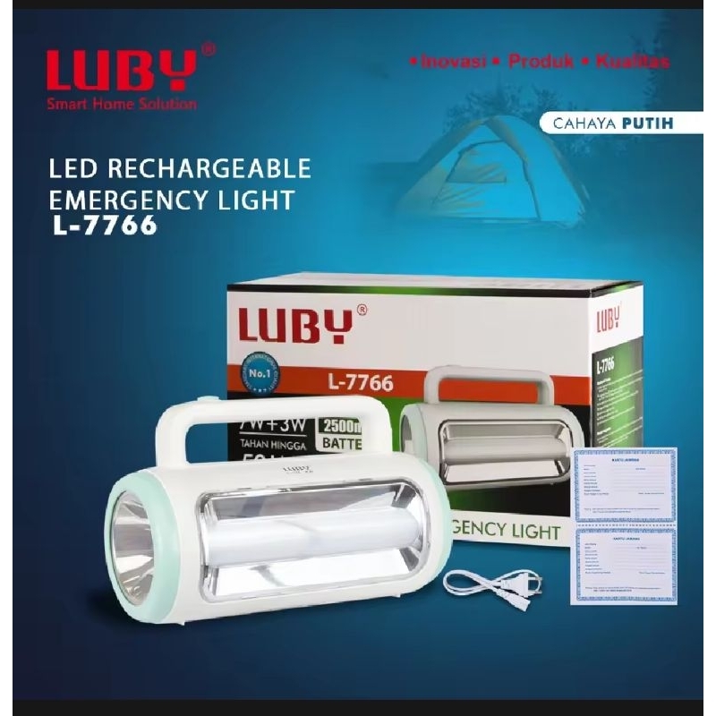 Luby L-7766 Senter Tangan LED Lampu Emergency