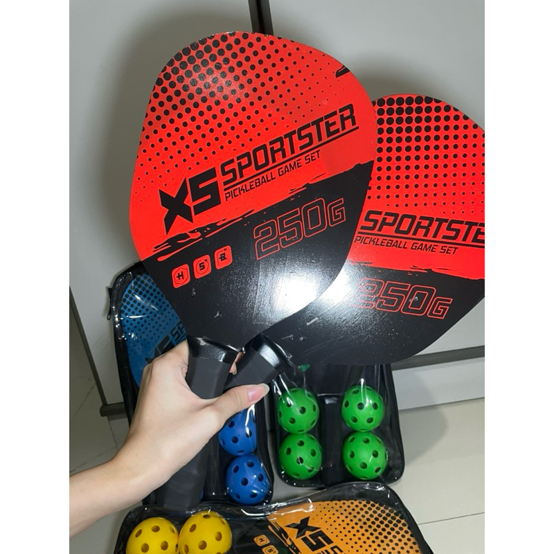 HOT DEALS PICKLEBALL SET 2PCS RAKET PICKLEBALL PADDLE SET PADDLE TENIS PICKLEBALL BOLA PICKLEBALL