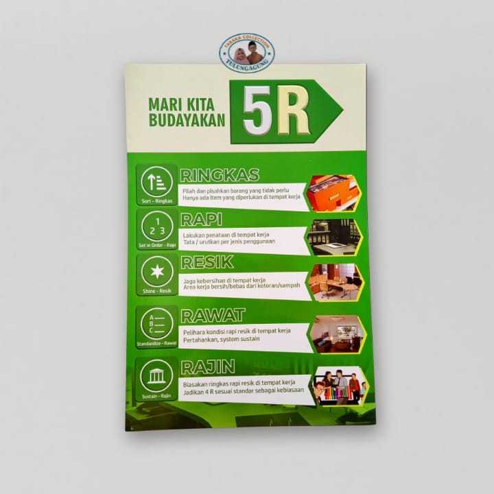 Poster Mari Budayakan 5R | Poster 5R | Budaya kerja - LAMINASI GLOSSY