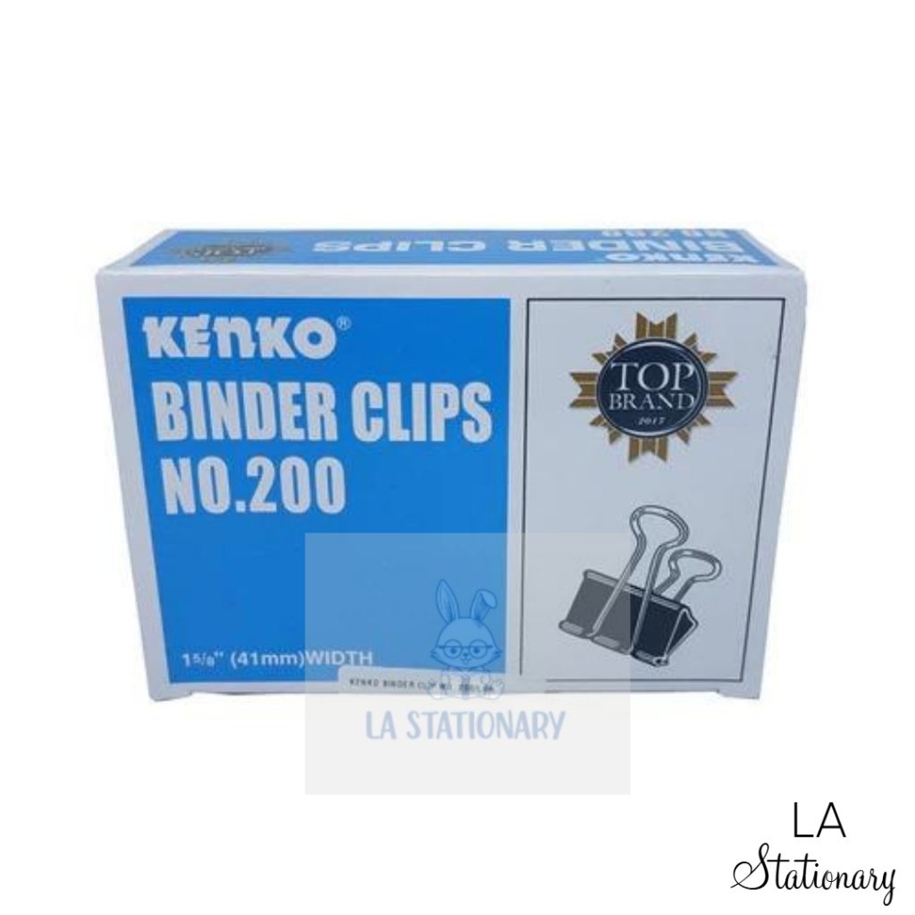 

LS / binder Clip / paper klip / penjepit kertas / Kenko Binder Clips No.200 per box isi 12