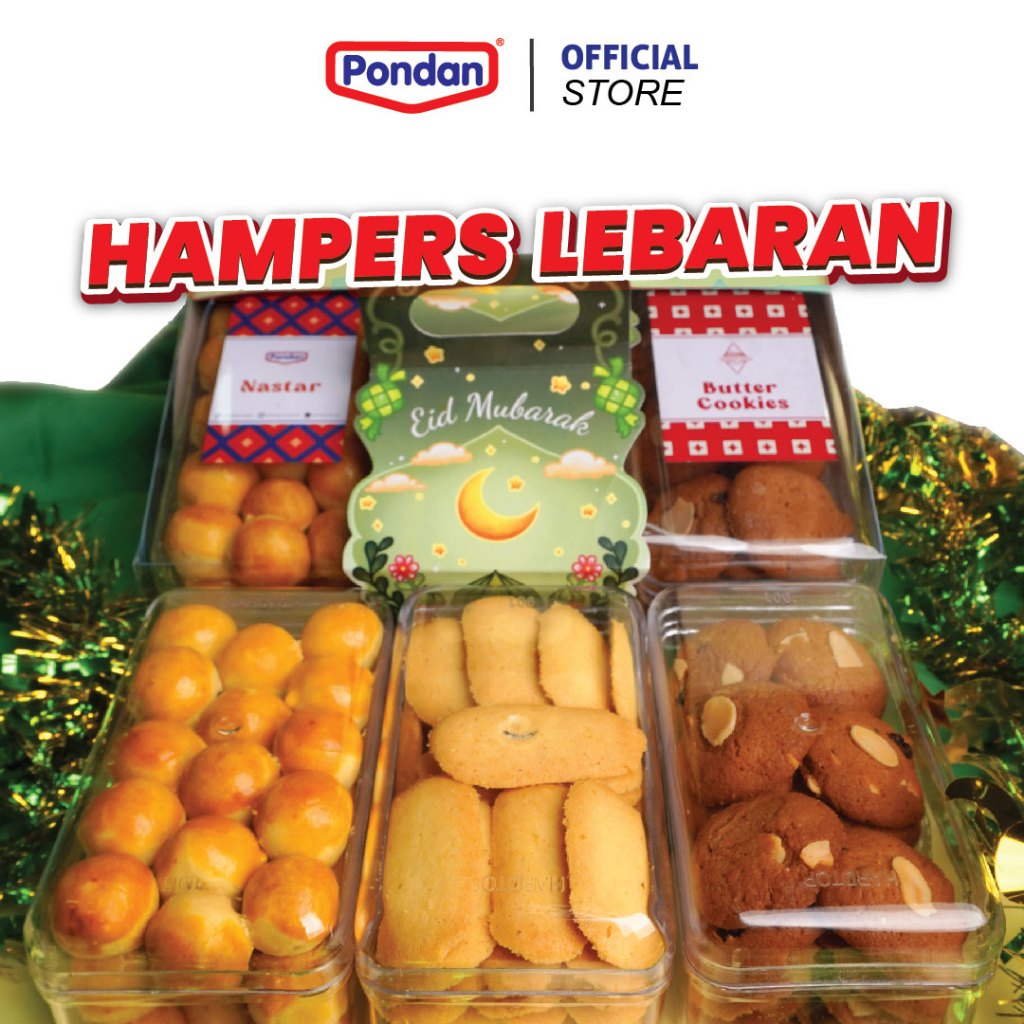 

PONDAN HAMPERS LEBARAN NASTAR BUTTER COOKIES LIDAH KUCING