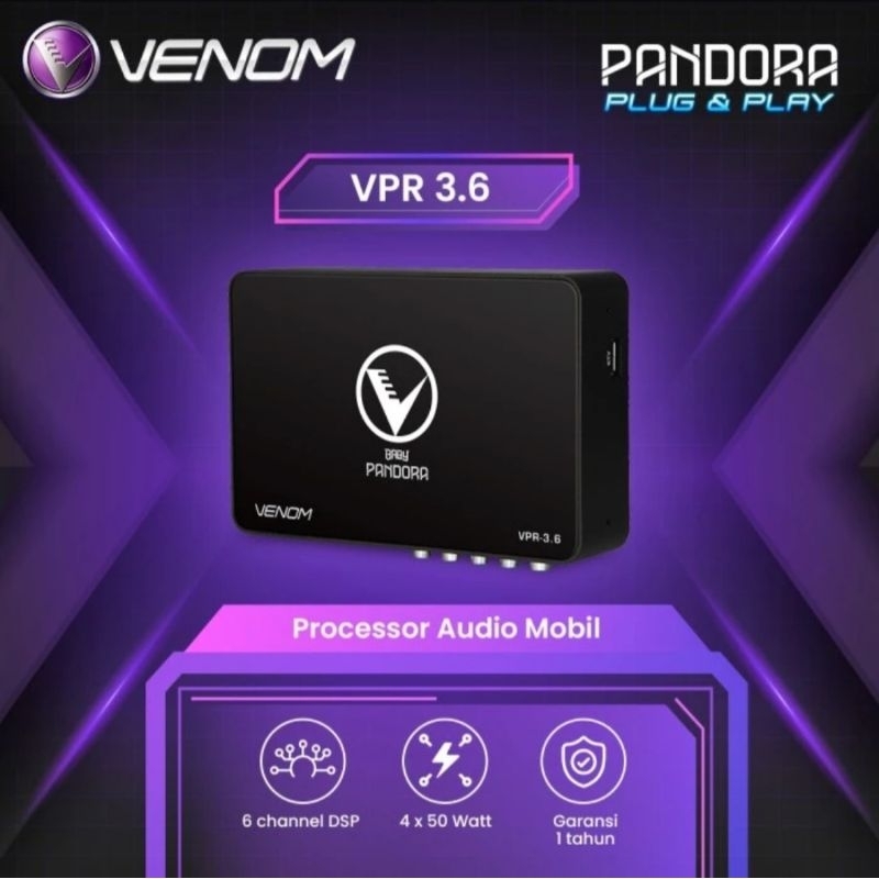 Processor Venom Pandora 3.6 Power Amplifier Plug and Play
