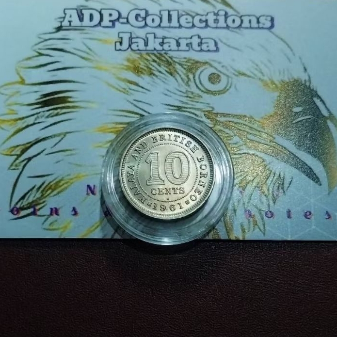 Koin 10 cents british borneo malaya