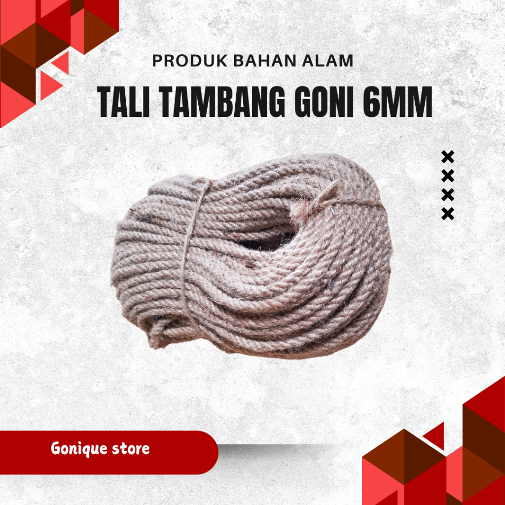 Tali goni tambang goni 6mm panjang 20 meter