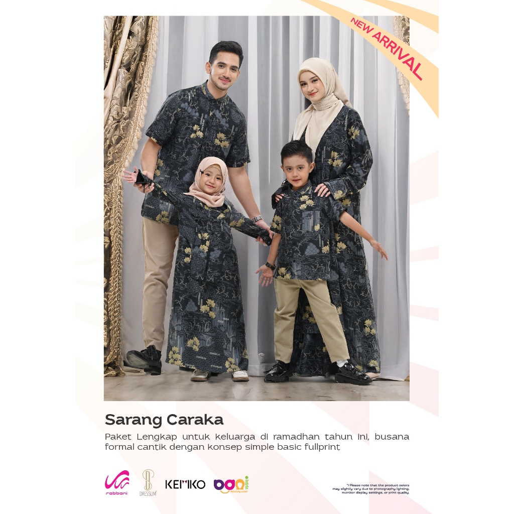 Baju Sarimbit Dewasa Sarang Caraka | Pakaian Sarimbit Keluarga | Baju Keluarga | Baju COuple | Sarim